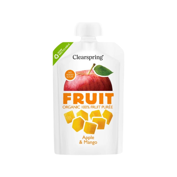 Clearspring Organic 100% Fruit Puree (Apple &amp; Mango) 100G