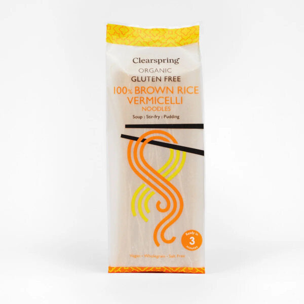 Clearspring Organic Gluten Free 100% Brown Rice Vermicelli Noodles 180G