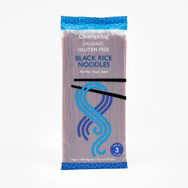 Clearspring Organic Gluten Free Black Rice Noodles 200G