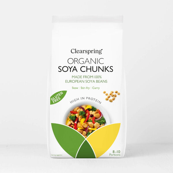 Organic Gluten Free Soya Protein Chunks - 200g