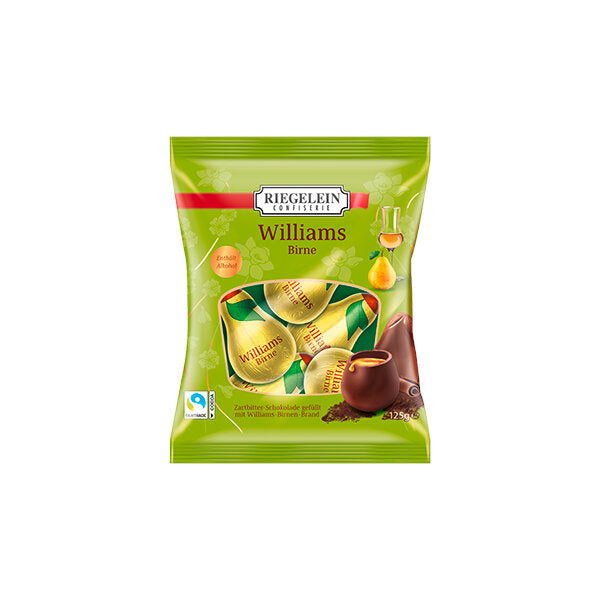 Christmas Special - Golden Dark Chocolate Filled with Williams Pear Liqueur - 125g (Parallel Import)