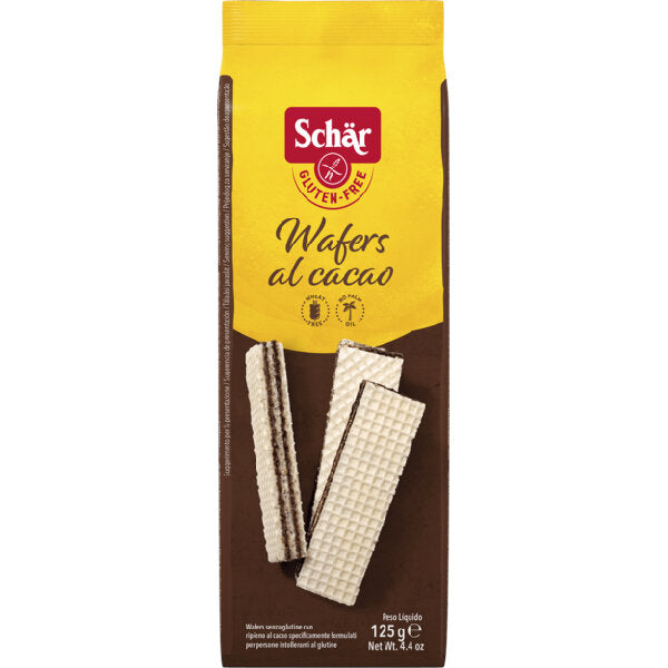 Gluten-Free Cocoa Wafers "Wafers Al Cacao" - 125g