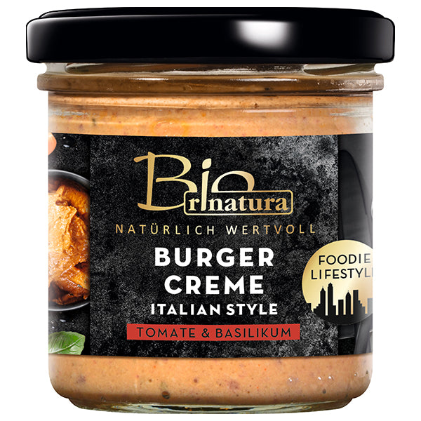 Organic Italian Style Burger Cream (Tomato Basil) - 125g