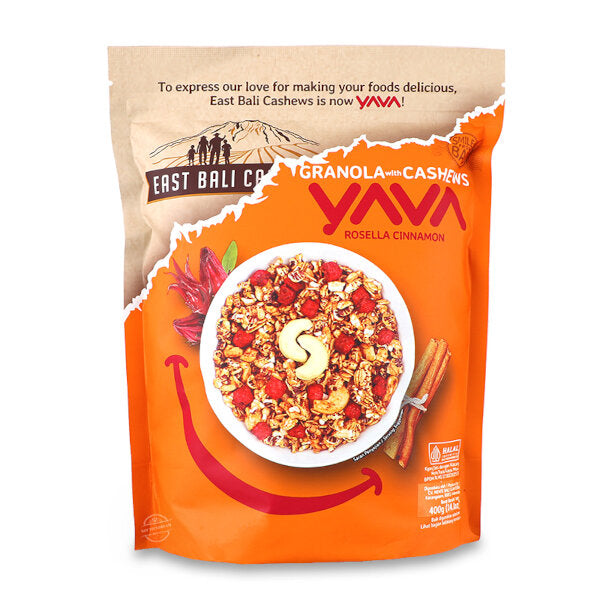 Yava Granola With Cashews Rosella Cinnamon 400G