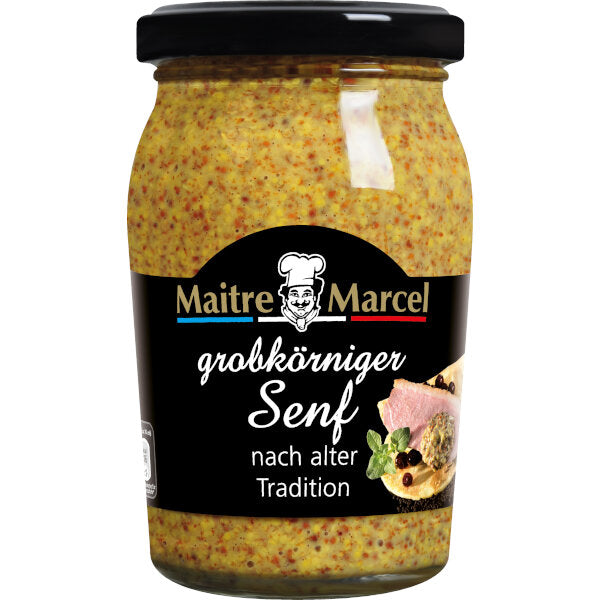 Maitre Marcel Medium Hot Coarse-Grain Mustard 200ml