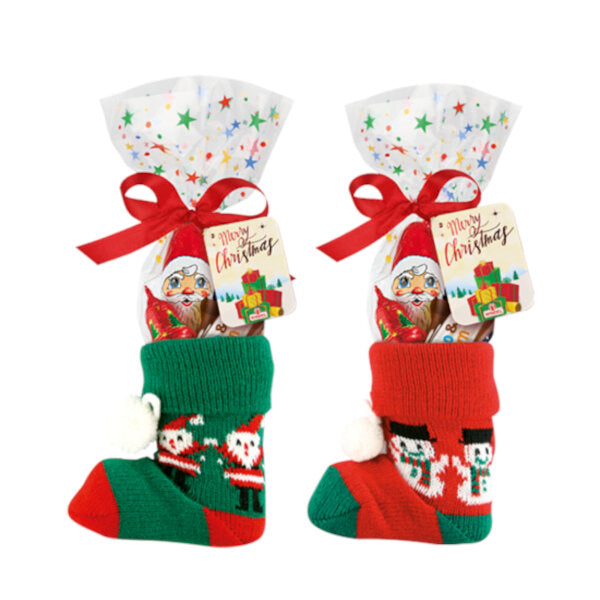 Christmas Special - Chocolate Santa and Assorted Chocolate in Christmas Sock - 102g (Parallel Import) (Best Before Date: 30/06/2024)