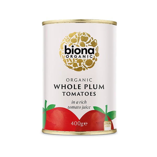 Organic Whole Plum Peeled Tomatoes - 400g
