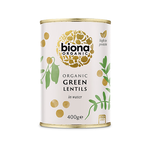 Organic Green Lentils - 400g