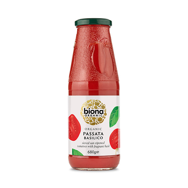 Organic Passata Basilico (with Fresh Basil) - 680g