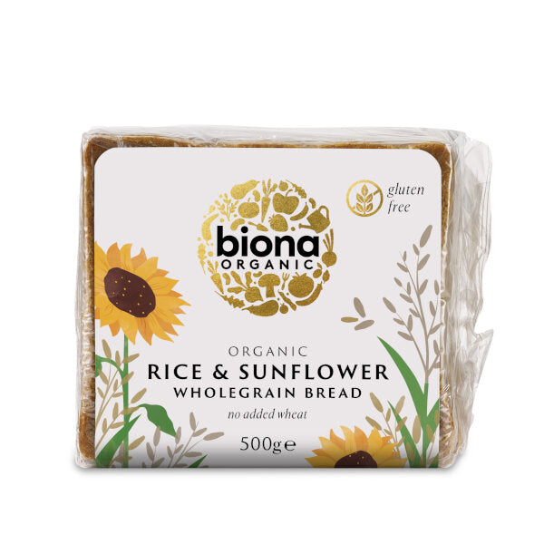 Organic Rice & Sunflower Wholegrain Bread - 500g
