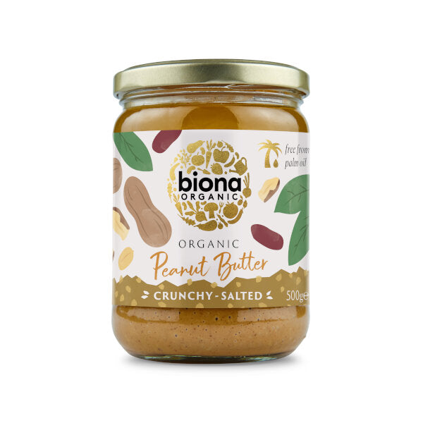 Organic Crunchy Peanut Butter with Sea Salt - 500g