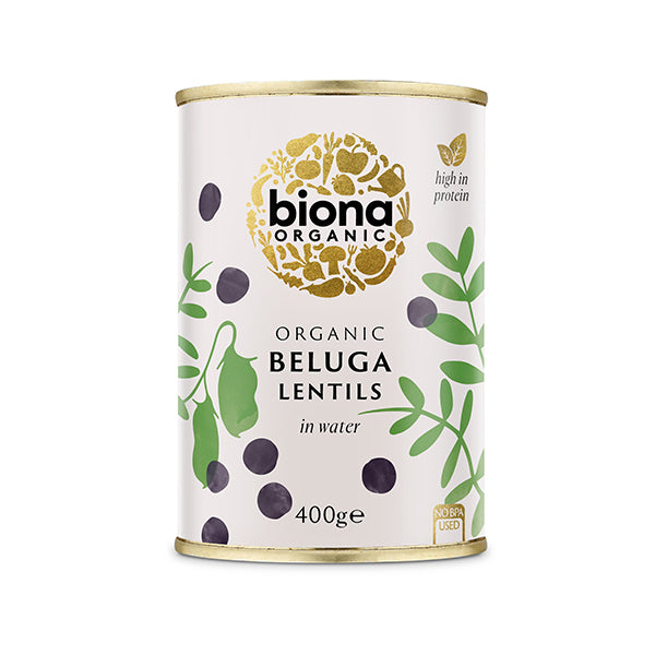 Organic Black Beluga Lentils - 400g