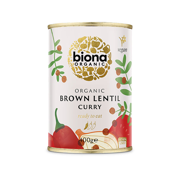 Organic Brown Lentil Curry - 400g
