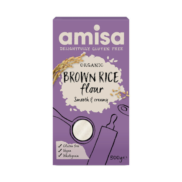 Organic Brown Rice Flour (fine milled) - 500g
