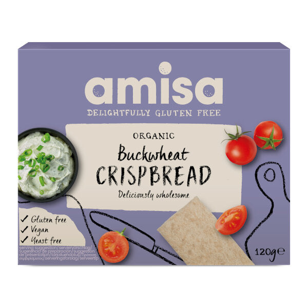Organic Buckwheat Wholegrain Crispbread - 120g