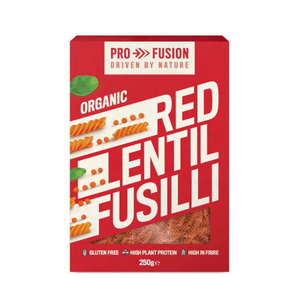Profusion Organic Red Lentil Fusilli 250G