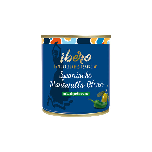 Ibero Green Olives With Jalapeno Cream 200G