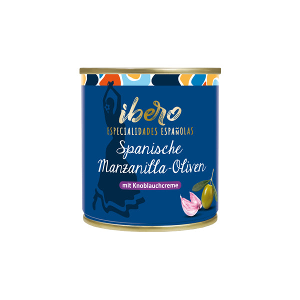 Ibero Green Olives With Garlic Cream 200G