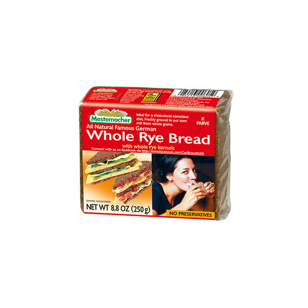 Wholemeal Rye Bread 250G