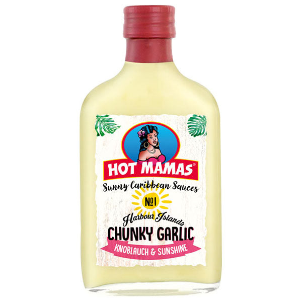 Hot Mamas- Sunny Caribbean Sauces Chunky Garlic - 195ml