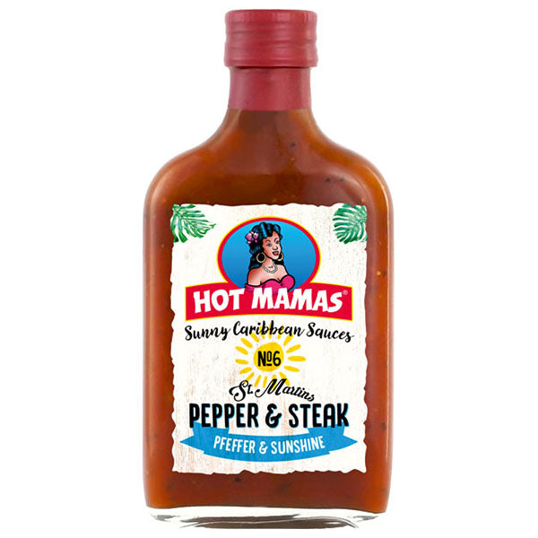 Hot Mamas- Sunny Caribbean Sauces Pepper&amp;Steak - 195ml