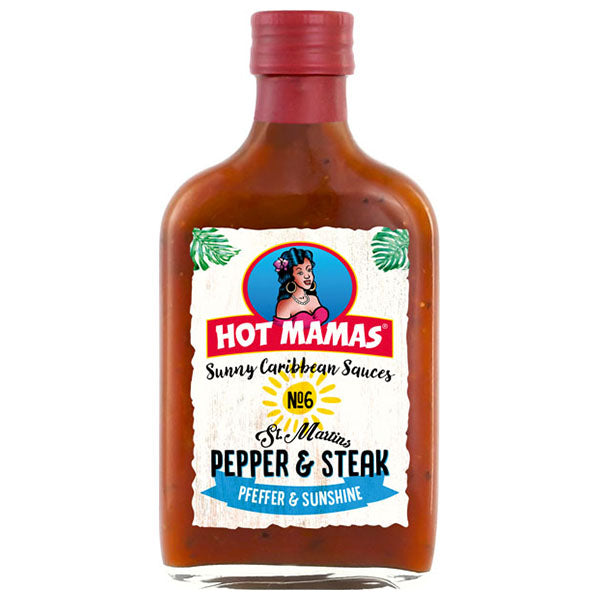 Hot Mamas- Sunny Caribbean Sauces Pepper&Steak - 195ml