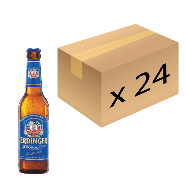 Erdinger Alcohol-Free Wheat beer - 330ml x 24 (Parallel Import)