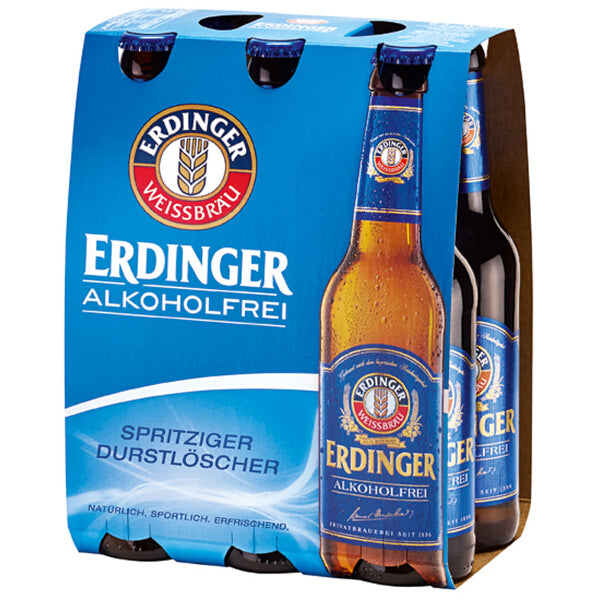 Erdinger Alcohol-Free Wheat beer - 330ml x 6 (Parallel Import)
