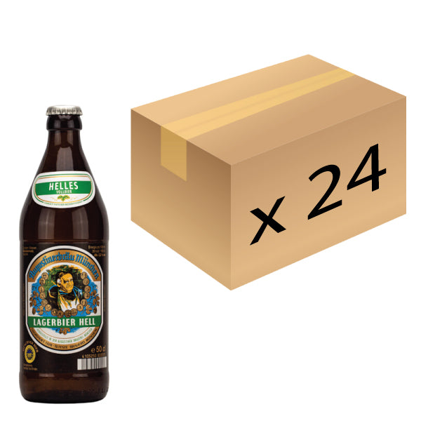 Augustiner Lager Hell Beer - 500ml x 24 (Parallel Import)