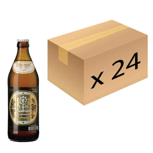 Augustiner Edelstoff Hell Beer - 500ml x 24 (Parallel Import)