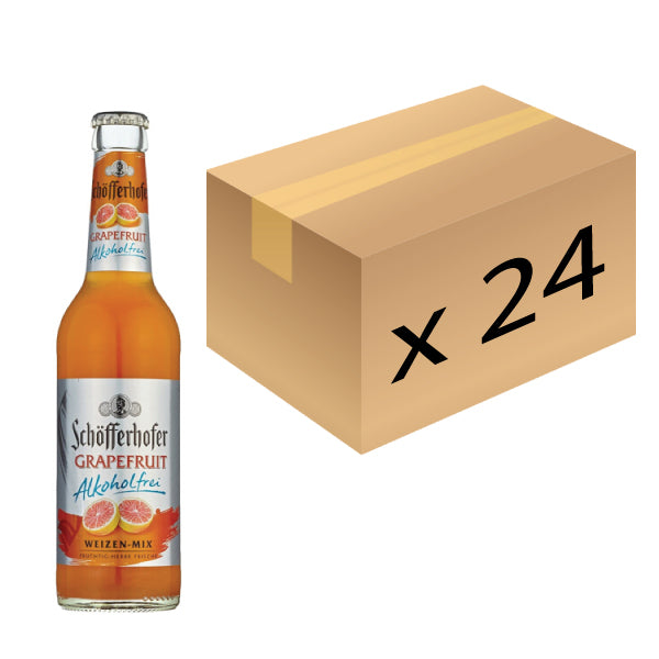 Schoefferhofer Alcohol-Free Grapefruit Wheat Beer - 330ml x 24 (Parallel Import) (Best Before Date: 30/09/2026)