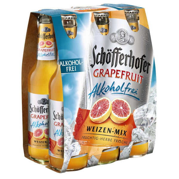 Schofferhofer Alcohol-Free Grapefruit Wheat Beer - 330ml x 6 (Parallel Import)