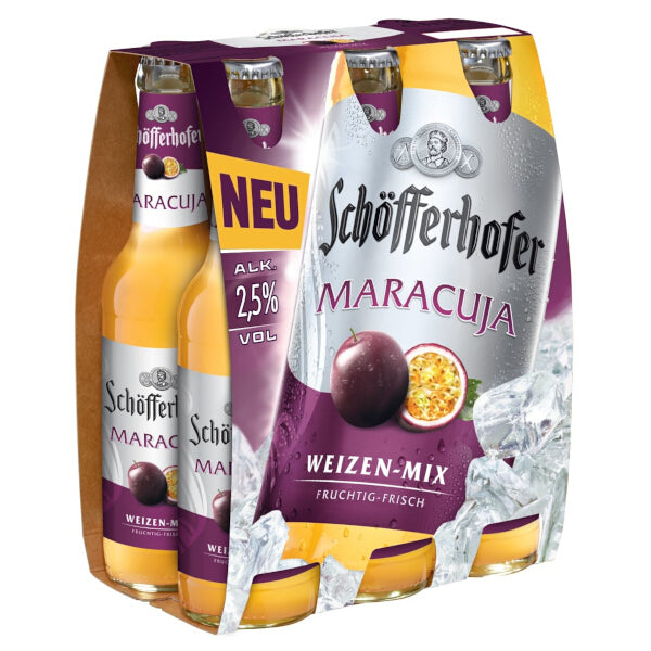 Scofferhofer Passion Fruit Wheat Beer - 330ml x 6 (Parallel Import) (Best Before Date: 31/08/2026)