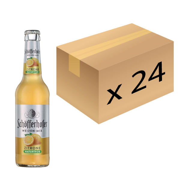 Schofferhofer Alcohol-Free Cloudy Lemon Wheat Beer - 330ml x 24 (Parallel Import)