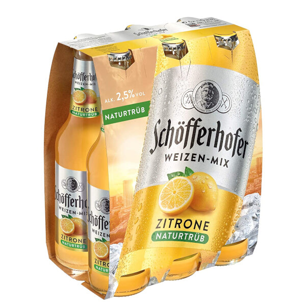 Schofferhofer Alcohol-Free Cloudy Lemon Wheat Beer - 330ml x 6 (Parallel Import)