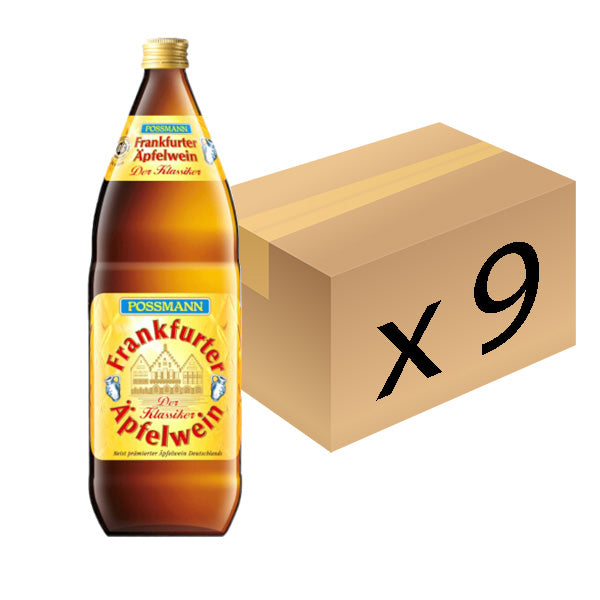 Possmann Frankfurter Apple Wine - 1000ml x 9 (Parallel Import)