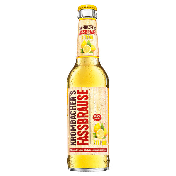 Krombacher Fassbrause Alcohol-Free Lemon Drink - 330ml (Parallel Import) (Best Before Date: 01/10/2026)
