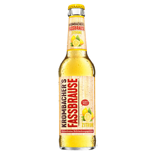 Krombacher Fassbrause Alcohol-Free Lemon Drink - 330ml (Parallel Import)