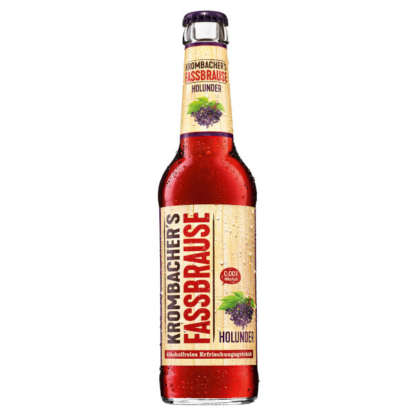 Krombacher Fassbrause Alcohol-Free Elderberry Drink - 330ml (Parallel Import)