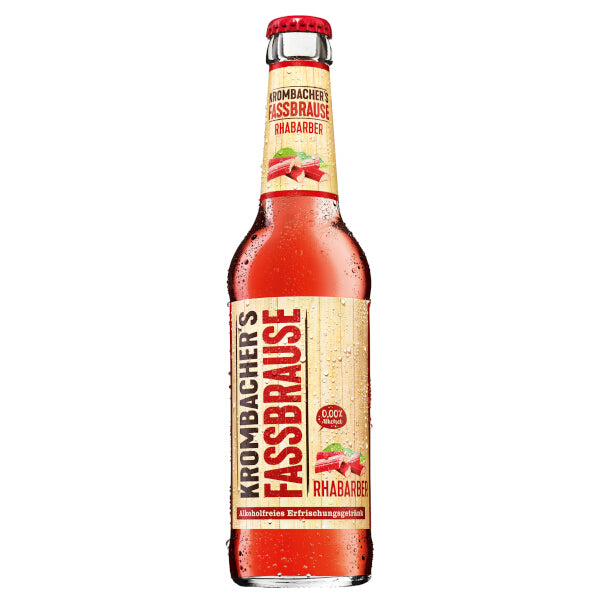 Krombacher Fassbrause Alcohol-Free Rhubarb Drink - 330ml (Parallel Import)