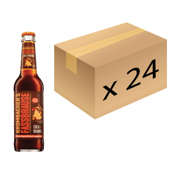 Krombacher Fassbrause Alcohol-Free Cola Orange Drink - 330ml x 24 (Parallel Import)