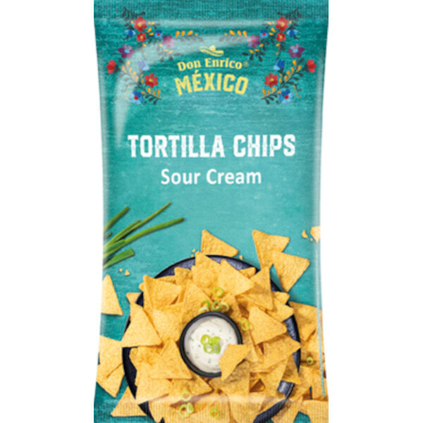 Sour Cream Tortilla Chips - 175g (Best Before Date: 30/03/2024)