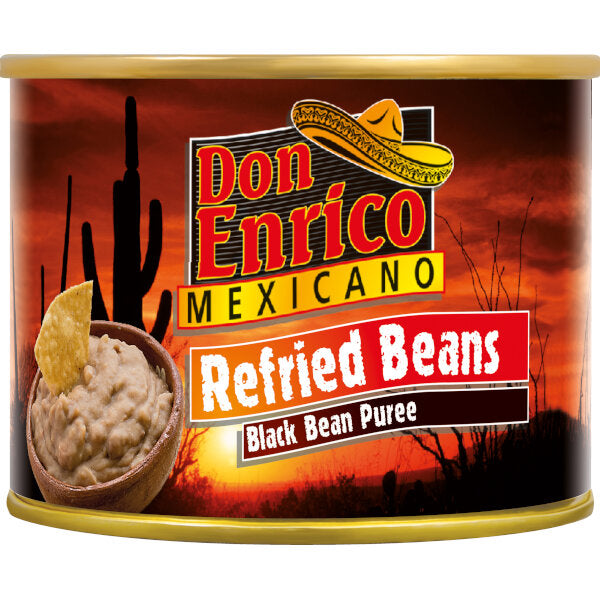 Don Enrico Mexican Black Refried Beans 200G