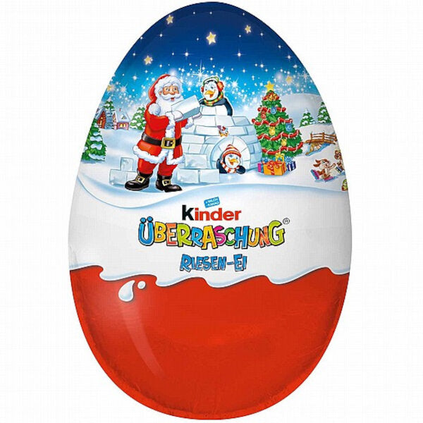Christmas Special - Kinder Surprise Giant Egg for Boys - 220g (Parallel Import)