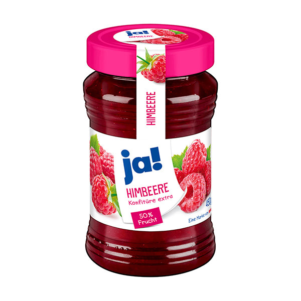 Raspberry Jam - Extra Rich Taste - 50% Fruit Flesh Content - 450g