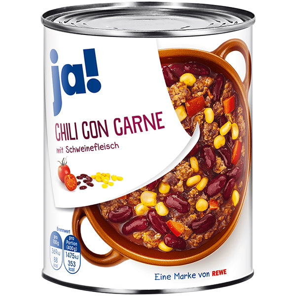 Ja! Chili Con Carne With Pork 800G
