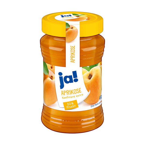 Apricots Jam - Extra Rich Taste - 50% Fruit Flesh Content - 450g