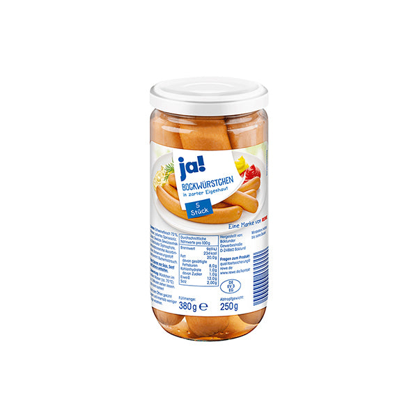 Ja! Bockwurst Sausages 5 Pcs 380G