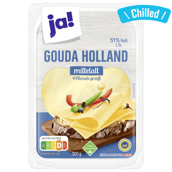 Gouda Semi Aged Sliced Cheese - 300g (Chilled 0-4℃)
