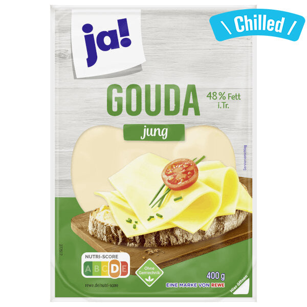 Gouda Young Sliced Cheese - 400g (Chilled 0-4℃) (Best Before Date: 29/10/2026)